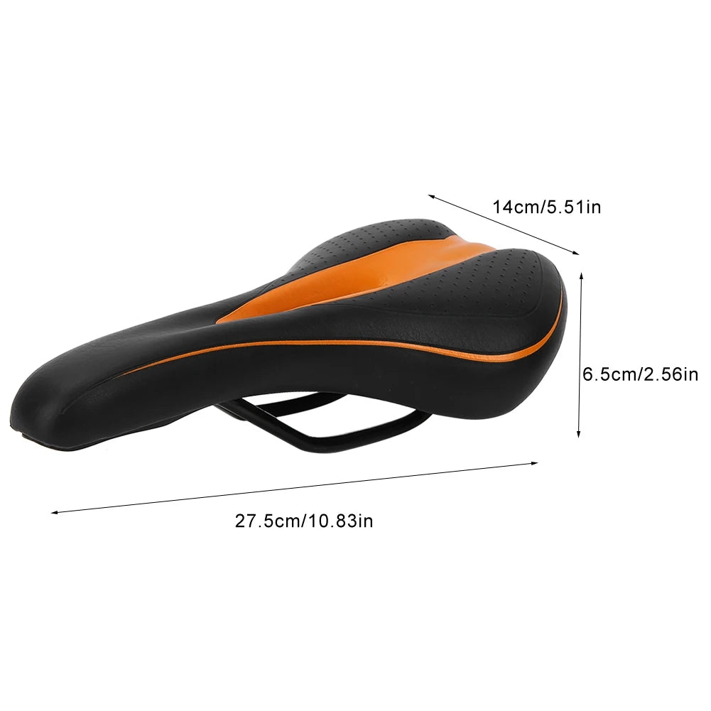 Ergonomischer Stoßfester PU Fahrradsattel mit Komfort Polsterung für E-Bike, Mountainbike & City Bike
