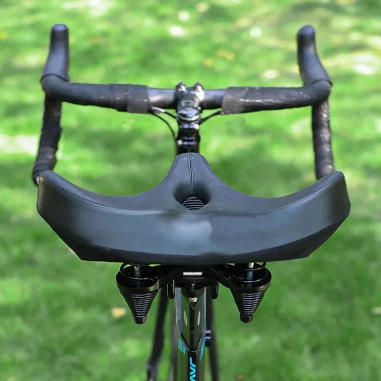 Extra Breiter Ergonomischer Komfort Fahrradsattel mit Weicher Polsteru –