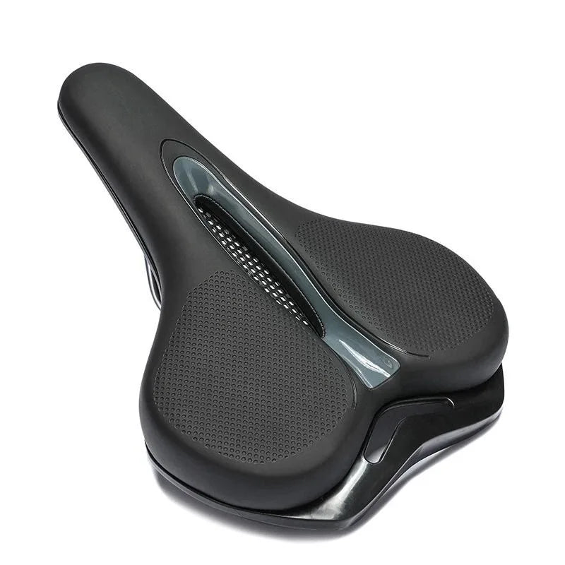 Atmungsaktiver Stoßdämpfender Komfort Fahrradsattel mit Ergonomischer Polsterung für E-Bike, Mountainbike & City Bike