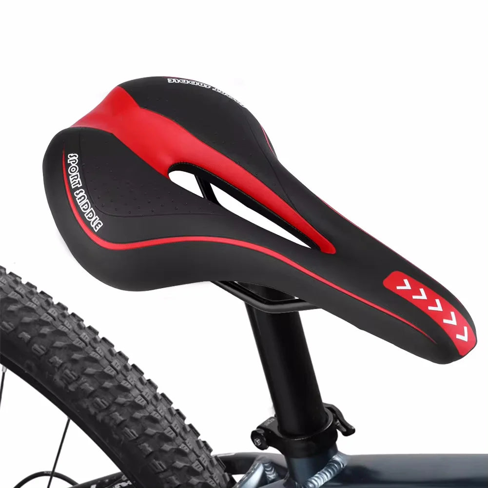 Hohler Gel Komfort MTB Fahrradsattel mit Stoßdämpfung & Atmungsaktivem Design für E-Bike, Mountainbike & City Bike