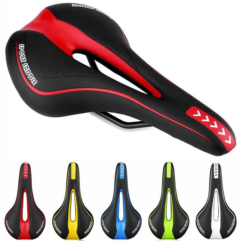 Hohler Gel Komfort MTB Fahrradsattel mit Stoßdämpfung & Atmungsaktivem Design für E-Bike, Mountainbike & City Bike