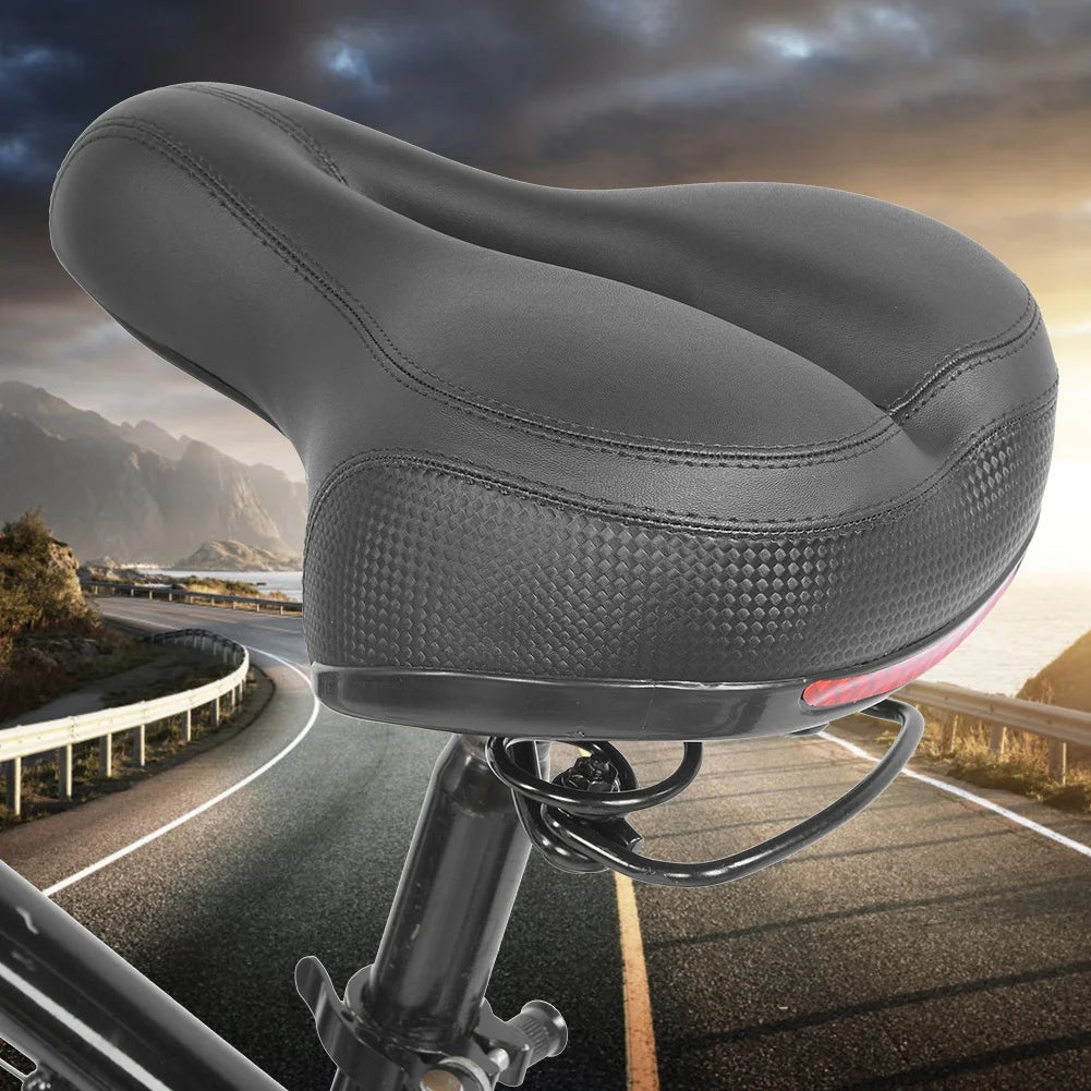 Ergonomischer Reflektierender Komfort Fahrradsattel mit Stoßdämpfung für E-Bike & City Bike