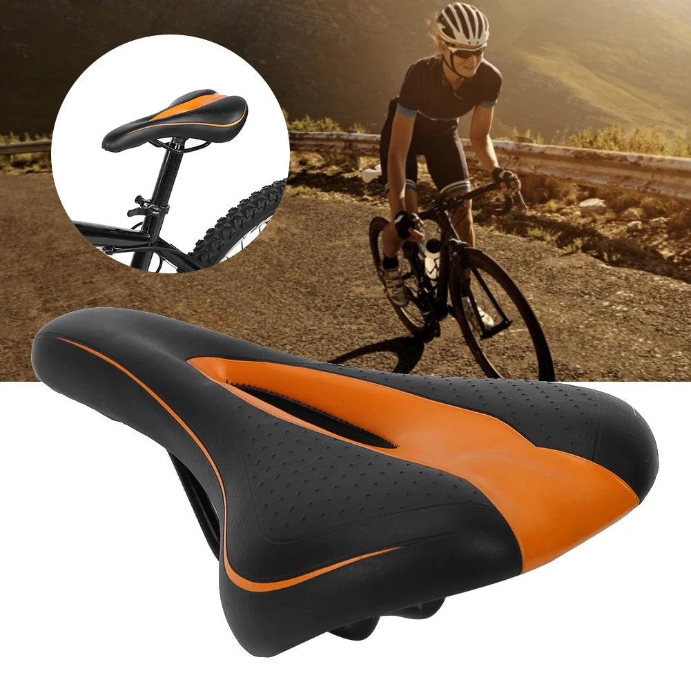 Ergonomischer Stoßfester PU Fahrradsattel mit Komfort Polsterung für E-Bike, Mountainbike & City Bike
