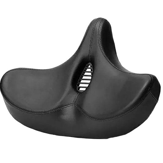 Extra Breiter Ergonomischer Komfort Fahrradsattel mit Weicher Polsterung & Stoßdämpfung für E-Bike, City Bike & Trekkingrad