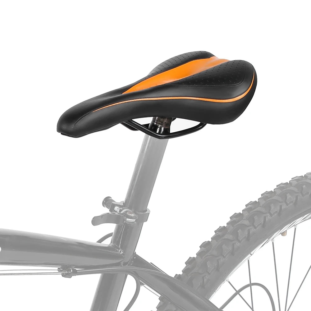 Ergonomischer Stoßfester PU Fahrradsattel mit Komfort Polsterung für E-Bike, Mountainbike & City Bike