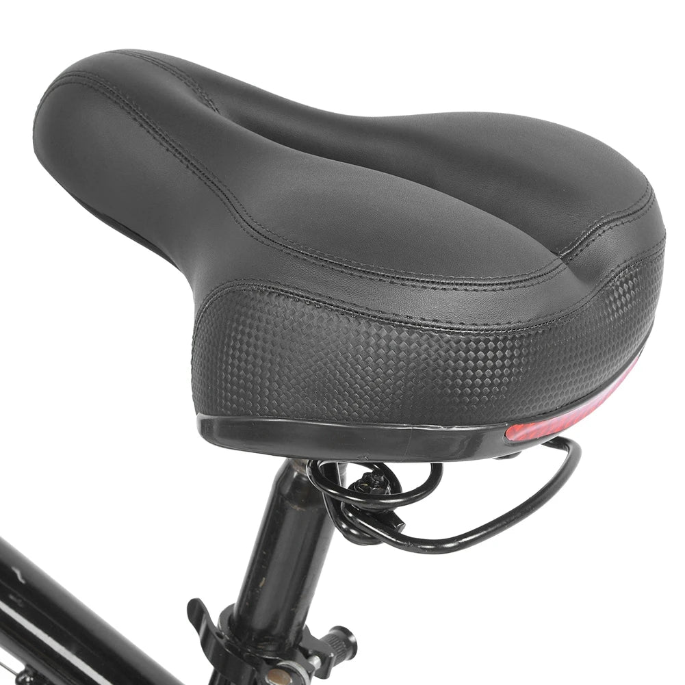 Ergonomischer Reflektierender Komfort Fahrradsattel mit Stoßdämpfung für E-Bike & City Bike