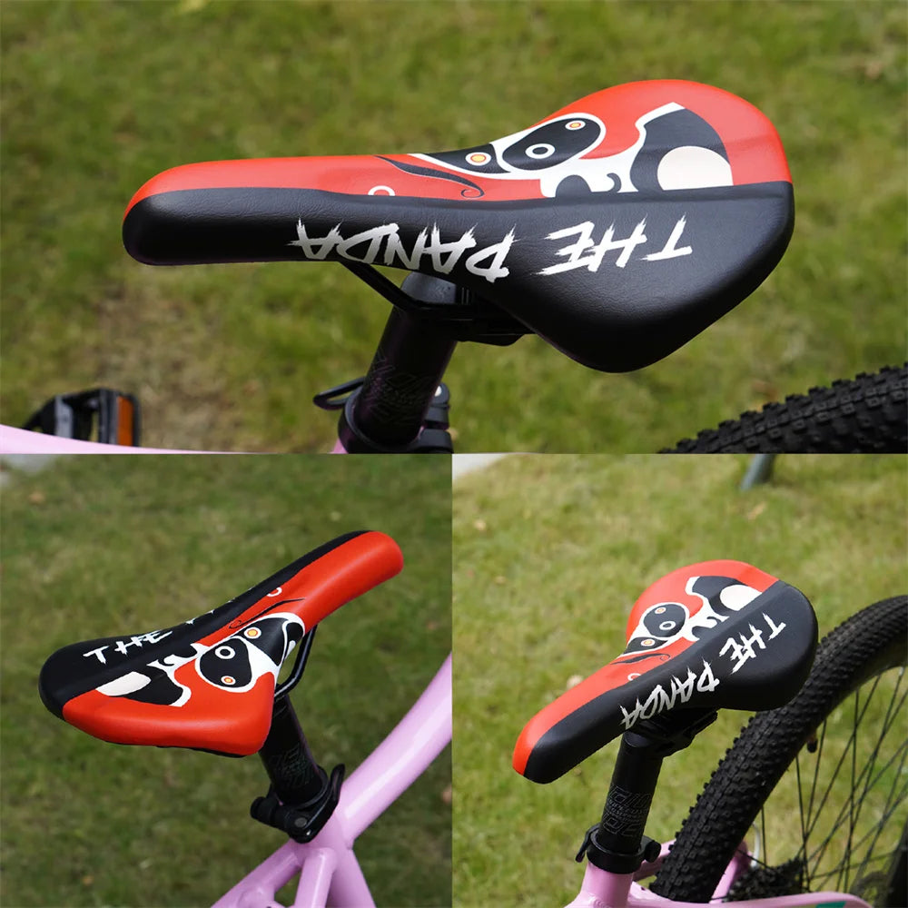 Bedruckter Ergonomischer Leder Fahrradsattel mit Komfort Polsterung für E-Bike, City Bike & Mountainbike